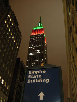 Empire State Building im Dunkeln