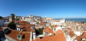 Panoramic view over Lisbon