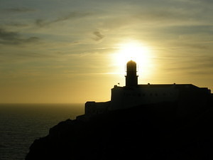Sunset at the World's End in Sagres