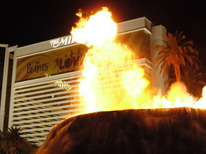 Volcano Show at the Mirage
