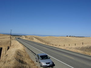 Our car on the road