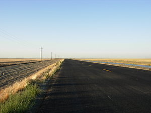 Empty road in the middle of nowhere