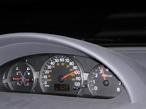 Driving 99mph, at 999.9 miles!