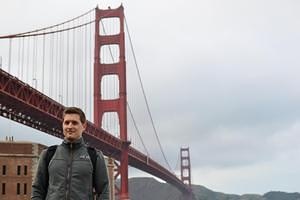 Me at the Golden Gate Bridge