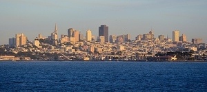 San Francisco in the evening sun