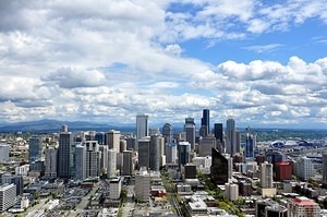 Seattle Downtown, from Space Needle