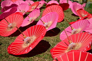 Umbrellas in the sun