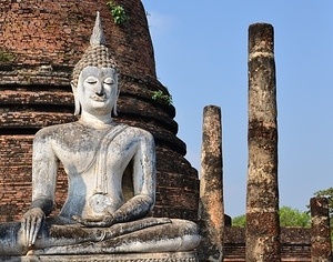 White Buddha at Sukhothai