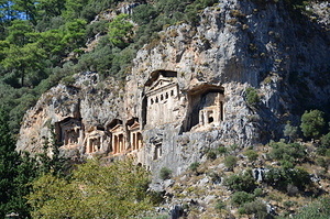 Lycian tombs at Dalyan