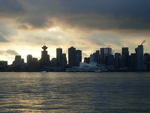 Vancouver in der Abendsonne