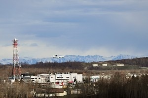 Landing aircraft