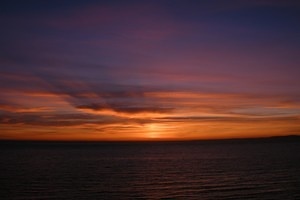 Sunset in Praia da Galé