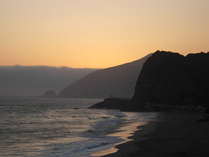 Sunset on Highway 1