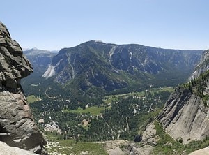 Yosemite Waterfall Top panoramic