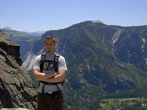 Finally, we did it: we're at the top of the Yosemite Falls.