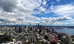 Seattle Downtown, from Space Needle