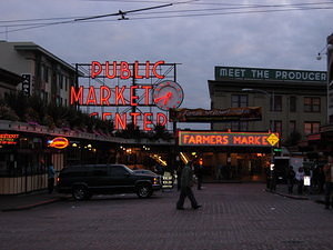 Pike Place Market abends