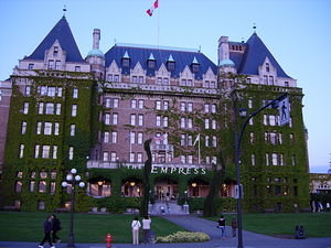 The Empress hotel in Victoria