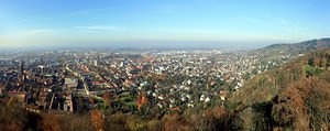 Freiburg in the Fall, partial panorama