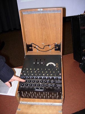 Three-rotor Enigma machine